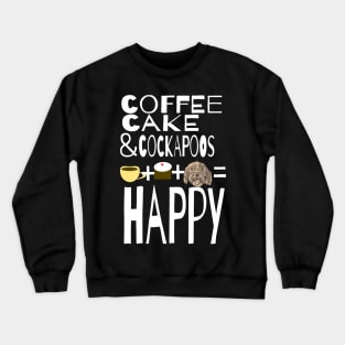 Coffee, cake and Cockapoos Crewneck Sweatshirt